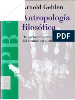 Arnold Gehlen - Antropología Filosófica-Paidós (1993)