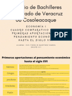 ECONOMÍA I Cuadro Comparativo de Las Primeras Aportaciones Al Pensamiento Económico Hasta El Siglo XVI