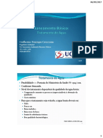 Tratamento de água: processos e dimensionamento de aerador