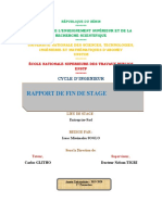 Rapport de Fin de Stage: Cycle D'Ingenieur