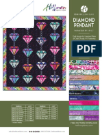 Shine On Diamond Pendant Free Quilt Pattern by Hoffman Fabrics