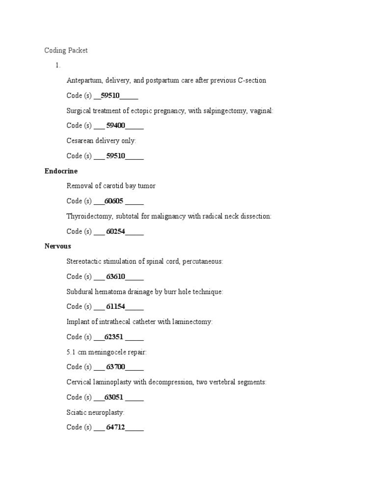 Coding Packet | PDF | Allergy | Medical Specialties