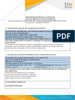 Guía Para El Desarrollo Del Componente Práctico y Rúbrica de Evaluación - Unidad 2 - Fase 3 - Componente Práctico - Diagnóstico Psicosocial en El Contexto Educativo.