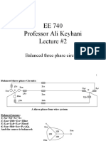 EE 740 Professor Ali Keyhani Lecture #2: Balanced Three Phase Circuits