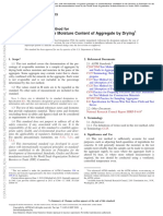 Total Evaporable Moisture Content of Aggregate by Drying: Standard Test Method For