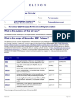 November 2021 Release Notification of Implementation