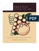 Human Life Its Philosophy and Laws An Exposition of The Principles and Practices of Orthopathy - Complementary Medicine