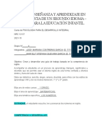 Guía de Enseñanza y Aprendizaje en Competencia de Un Segundo Idioma