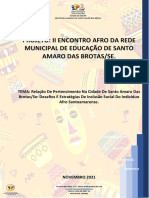 Projeto Consciência Negra 2021 - Santo Amaro Das Brotas