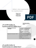 Etica - Calidad y Etica Empresarial en Las Organizaciones