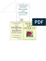 On Grief and Grieving, The Denial of Death, You'll Get Over It 3 Books Collection Set - Elisabeth Kubler-Ross David Kessler