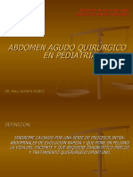 Abdomen Agudo QX en Pediatría