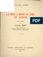 Moret a. La Mise à Mort Du Dieu en Egypte