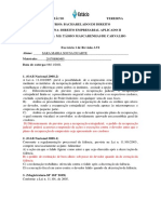 RESPOSTA Exercício 1 de Revisão AV2 - DIREITO EMPRESARIAL APLICADO II