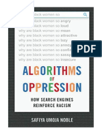 Algorithms of Oppression: How Search Engines Reinforce Racism - Safiya Noble