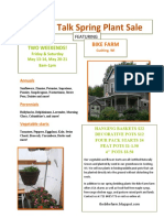 Plant Sale Flier