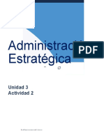Administración Estratégica: Unidad 3 Actividad 2