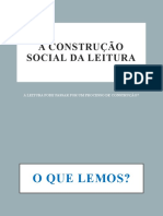 A CONSTRUC&#807;A&#771;O SOCIAL DA LEITURA