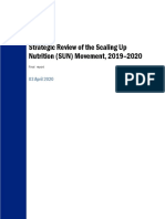 Strategic Review of The Scaling Up Nutrition (SUN) Movement, 2019-2020