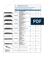 FOC-EPON & GPON OLT - Quotation Sheet