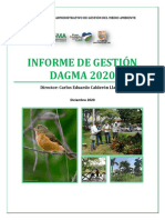 Informe de Gestión Del Dagma - 2020