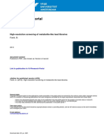 High-Resolution Screening of Metabolite-Like Lead Libraries