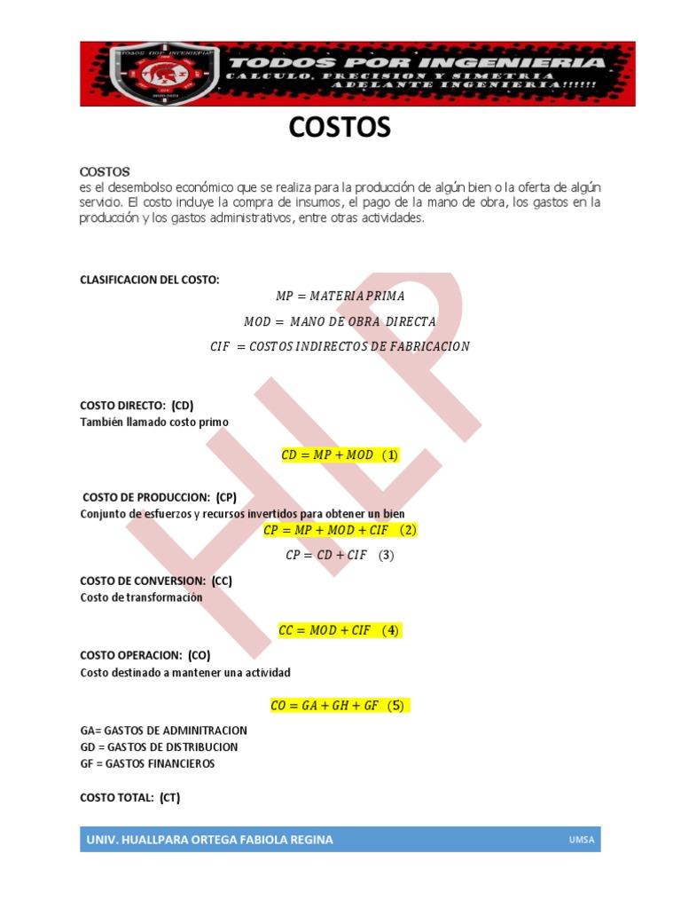 Cálculo de Costos y Producción | PDF | Inventario | Estado de resultados