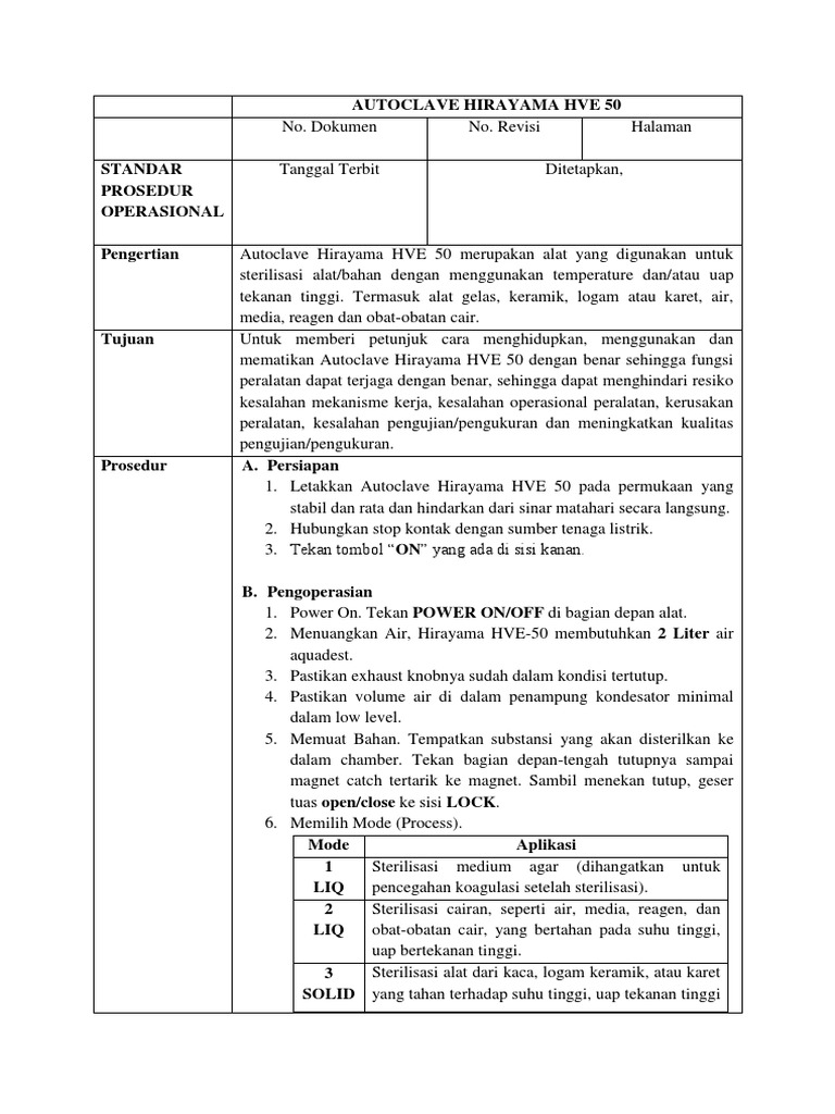 Sop Autoclave PDF