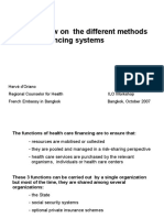 Brief Overview On The Different Methods of Health Financing Systems