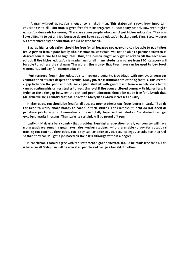 Free Education | PDF