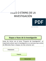 FASES O ETAPAS DE LA INVESTIGACIÓN