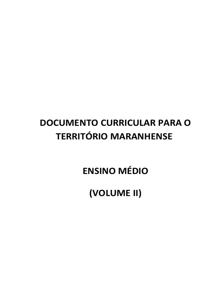 Documento Curricular para o Território Maranhense-04112021 | PDF ...