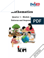 Mathematics: Quarter 1 - Module 1 Patterns and Sequences