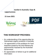 Organic Market in Australia Gaps Opportunities