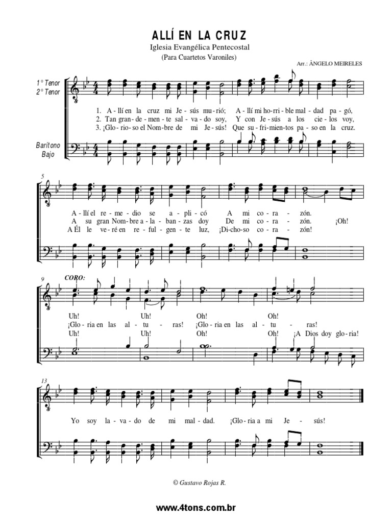 Cuarteto-Allí en La Cruz | PDF