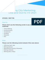 Mining City Marketing Dos and Don'ts V3 2021