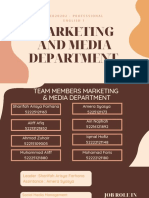 Marketing and Media Department