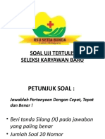 SOAL UJIAN KEPERAWATAN