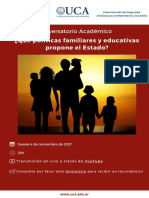 Conversatorio Academico¿qué Políticas Familiares y Educativas Propone El Estado