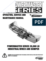 Operating, Service and Maintenance Manual: Powermaster Series 20,000 LB