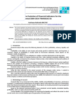 Analysis of The Evolution of Financial Indicators For The Period 2004-2014 TRANSGAZ SA