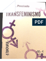 Transfeminismo Paul Preciado 2018