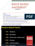 Evidence Based Management: Arlina Dewi