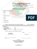 Formulir Permohonan Angg Baru KPRI Sumekar