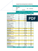 Ejemplo - Precio de Exportación