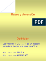 Bases y Dimension