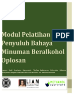 Modul Pelatihan Penyuluh Bahaya Minuman Beralkohol Oplosan