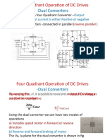 Four Quadrant Operation of DC Drives: - Dual Converters