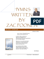 Hymns Written BY Zac Poonen: Jesus, Saviour