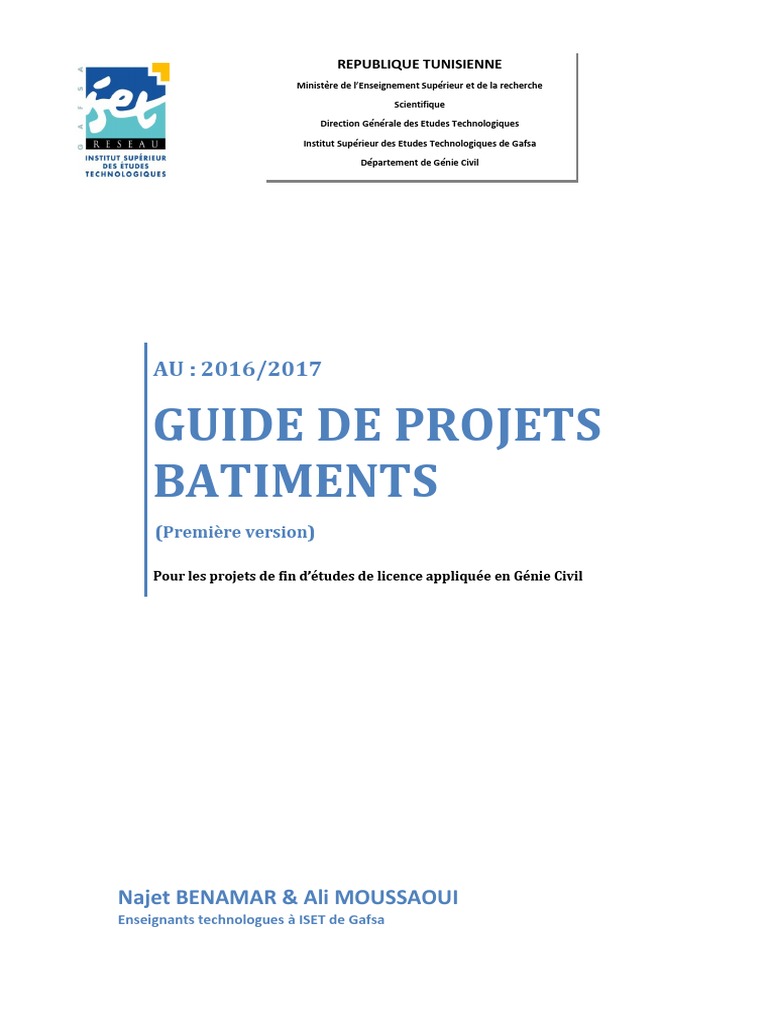 Guide de projets en génie civil | PDF | Béton armé | Secteurs de l'économie